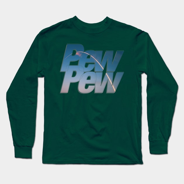 Pew Pew Long Sleeve T-Shirt by afternoontees